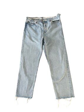 Vintage Levi’s 501 Low Rise Cut Off Waist Jeans W26 Y2K Straight Leg